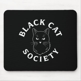 Mousepad Sociedade de Gatos Pretos Amante de Gatinhos Felin