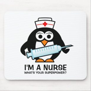 Mousepad Socorro de enfermagem engraçado com enfermeira de 