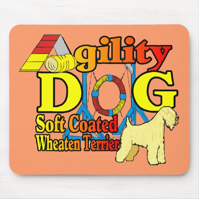 Mousepad Soft_Coated_Wheaten_Terrier_Agilidade (Frente)
