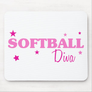 Mousepad Softball Diva