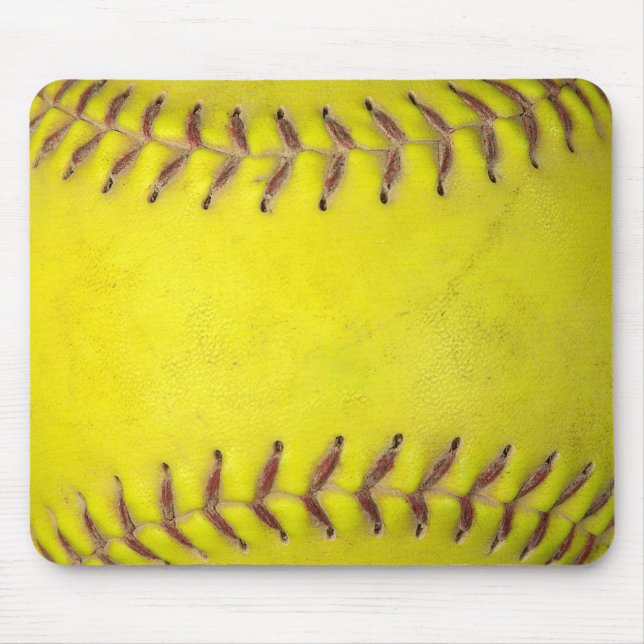 Mousepad Softbol Amarelo (Frente)