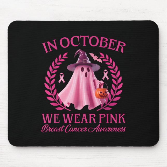Mousepad Soky Nk Ghost Halloween outubro Cancer Awar (Frente)