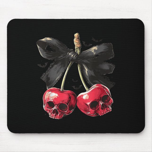 Mousepad Soky Summer Skull Cherry Halloween Arco Ha (Frente)