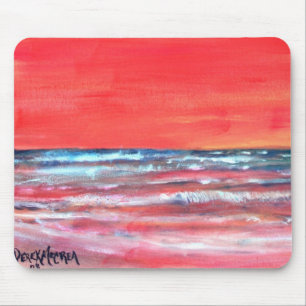 Mousepad sol abstrato moderno do tapete do rato da pintura
