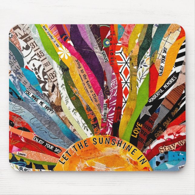 Mousepad Sol de Mídia Mista  (Frente)