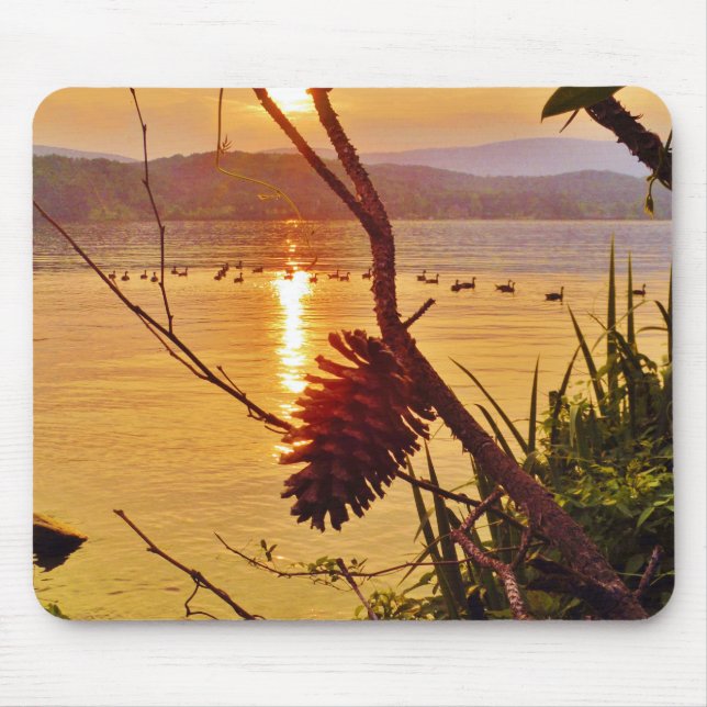 Mousepad Sol do Lago Pinecone (Frente)