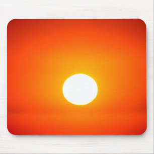 Mousepad sol laranja