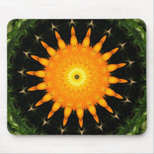 Mousepad sol laranja