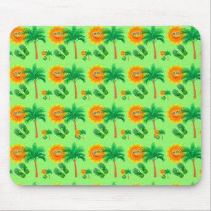 Mousepad Sol, Palmeiras e Chinelos