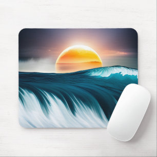 Mousepad Sol Sobre Ondas Oceânicas