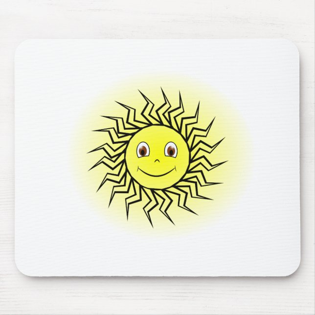 Mousepad Sol sorridente (Frente)