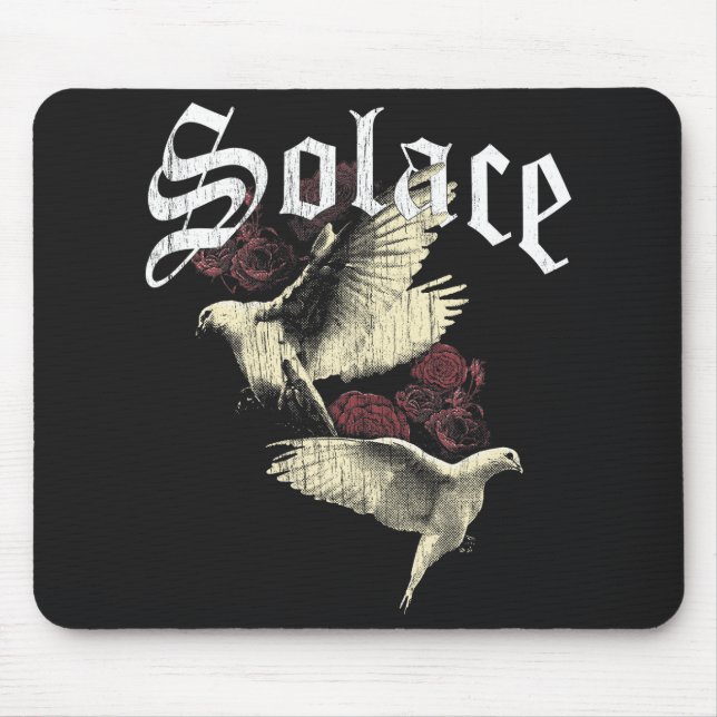Mousepad Solace - Design de Streetwear góticos (Frente)