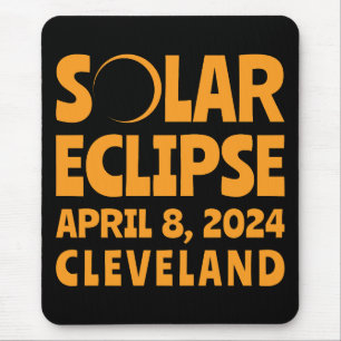 Mousepad Solar Eclipse 2024 Cleveland Ohio