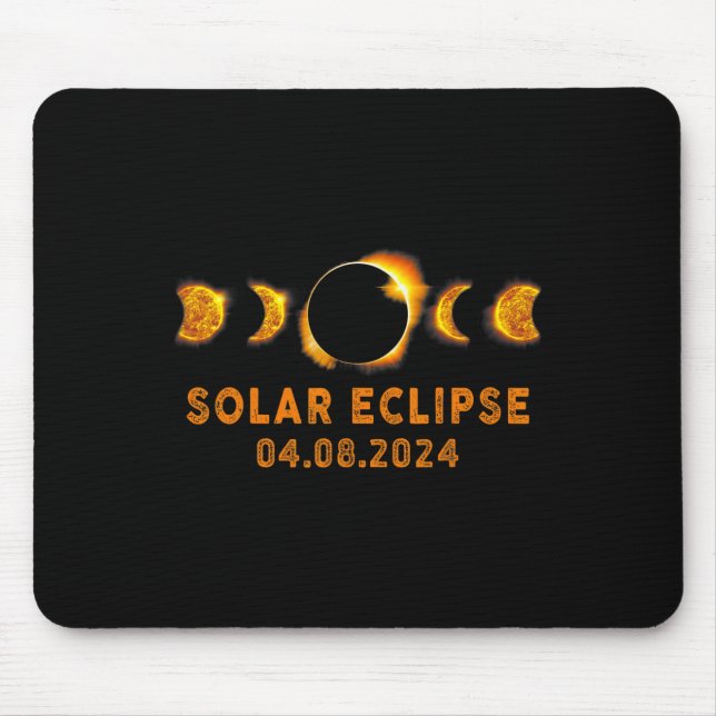 Mousepad Solar Eclipse 2024 Cute Solar Eclipse Kids Toddler (Frente)