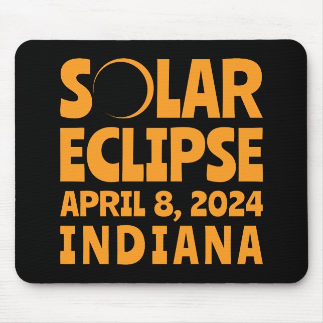 Mousepad Solar Eclipse 2024 Indiana (Frente)