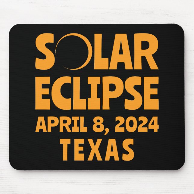 Mousepad Solar Eclipse 2024 Texas (Frente)