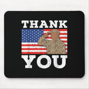 Mousepad Soldado dos Estados Unidos Patriot Veteran Usa Fla