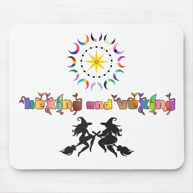 Mousepad Solidariedade Corporal Pagã Queer | Hexando e Pert (Frente)