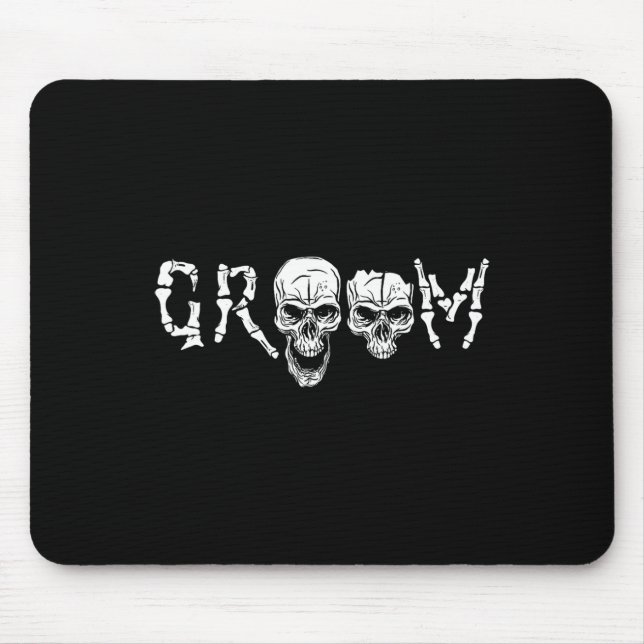 Mousepad - Solteiro de Casamento de Halloween pelo Skeleton (Frente)