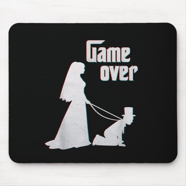 Mousepad Solteiro De Casamento Engraçado Noivo Bachelorette (Frente)