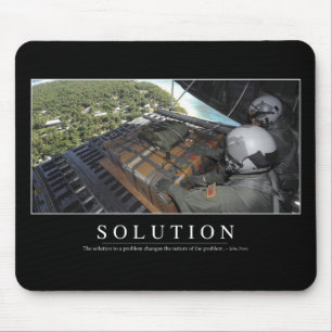 Mousepad Solução: citação 1 Inspiracional