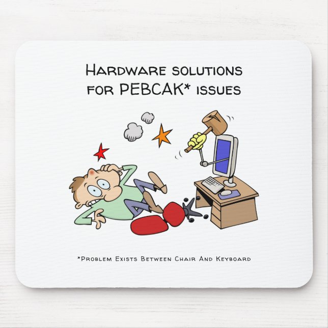 Mousepad Soluções do hardware para desenhos animados do (Frente)