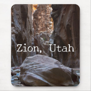 Mousepad Sombras e luz nos estreitos. Zion, Utah