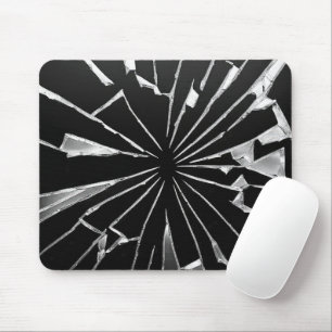 Mousepad Sombreados Espelho Quebrados Em Preto