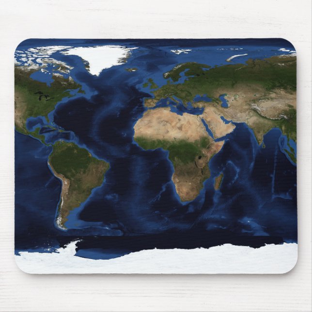 Mousepad Sombreamento topográfico e batimétrico da terra do (Frente)