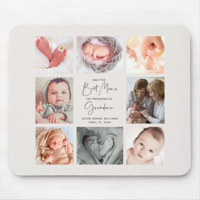 Mousepad Somente as melhores Mães são promovidas à vovó 8 f (Frente)