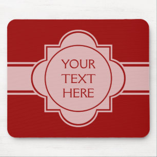 Mousepad SOMENTE COR/branco BANDEIRA do BOTÃO + seu texto
