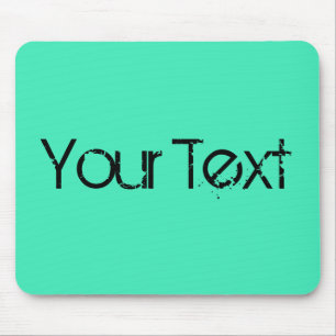 Mousepad SOMENTE COR/hortelã + seu texto