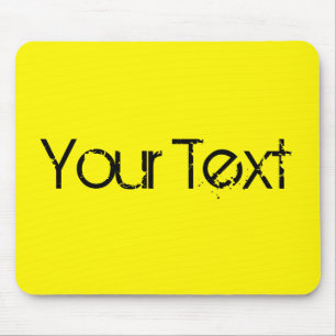 Mousepad SOMENTE COR/limão + seu texto