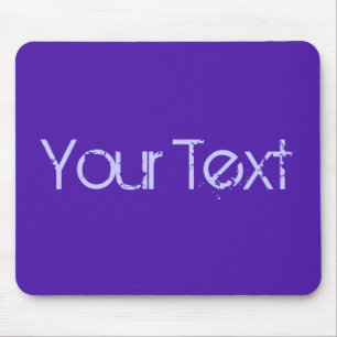 Mousepad SOMENTE COR/violeta + seu texto