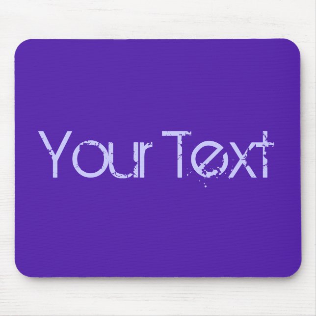 Mousepad SOMENTE COR/violeta + seu texto (Frente)