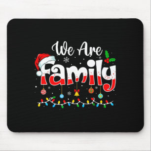 Mousepad Somos Família 2025 Pijama Natal Divertido Combinan