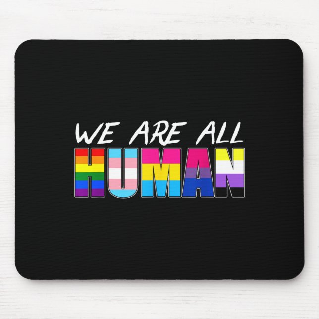 Mousepad Somos Todos Humanos Lgbt (Frente)