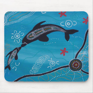 Mousepad Sonhando com golfinhos e bezerros
