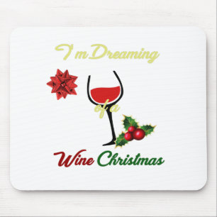 Mousepad Sonho elegante de um Natal do vinho