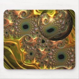 Mousepad Sonho Fractal Ouro Líquido