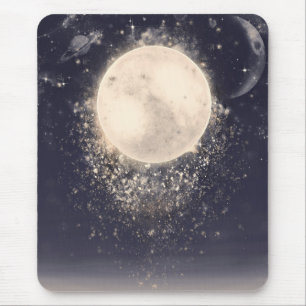 Mousepad Sonho Luar Magia Faíscas Cósmicas