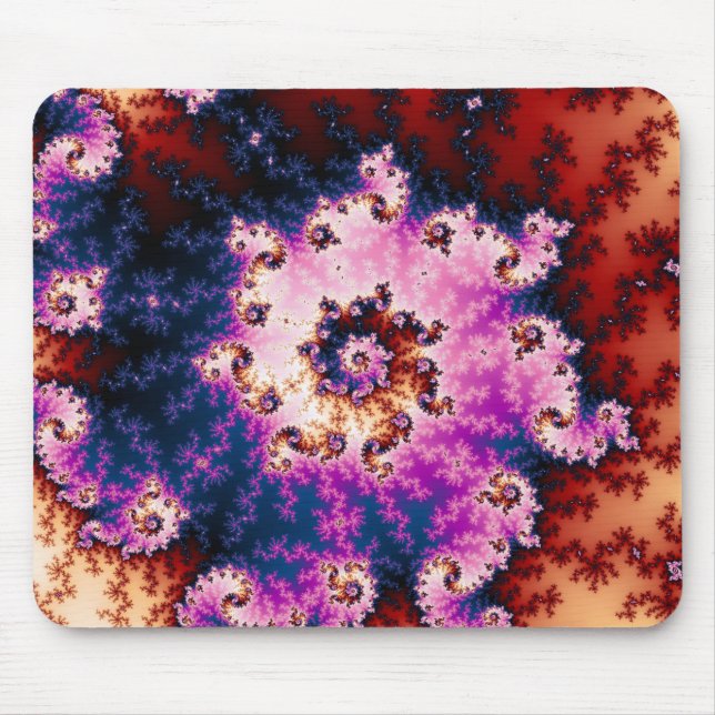 Mousepad Sonho Rosa - Mouse Fractal (Frente)
