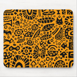 Mousepad Sonhos de Apanhar - Preto em Laranja 9900