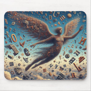 Mousepad Sonhos do Céu Multilíngue: Um Pad de Mouse de Rapa
