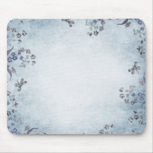 Mousepad Sonhos florais azuis