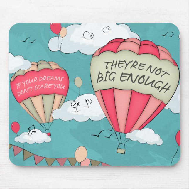 Mousepad Sonhos grandes (Frente)