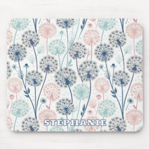 Mousepad Sonhos Pastel Dandelion - Floral Whimsical