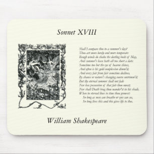 Mousepad Sonnet Shakespeare # 18
