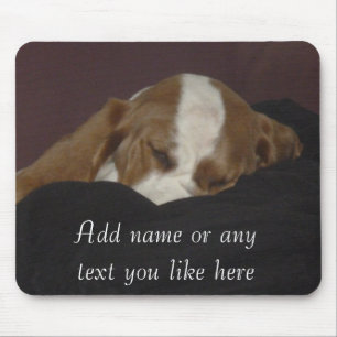 Mousepad sonolento do filhote de cachorro do cão