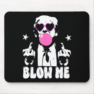 Mousepad Sopro-me Engraçado Tremor Rosa Goma-Bolo Donald Tr